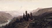 William Keith Mount Hood, Oregon oil on canvas